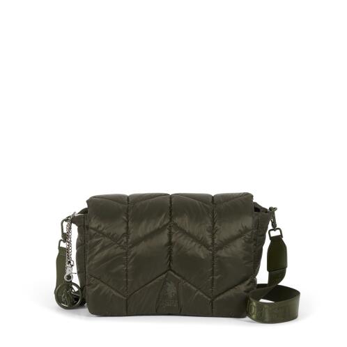 US Polo Assn. τσάντα ώμου 30x19x10cm σειρά Cape Girardeau Army Green