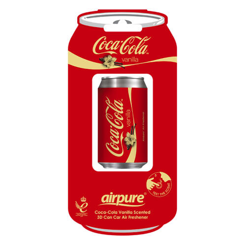 AIRPURE COCA-COLA VANILLA- Κουτάκι 3D αρωματικό αυτοκινήτου με άρωμα Βανίλια