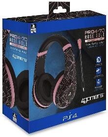 PS4 4GAMERS ROSE GOLD EDITION STEREO GAMING HEADSET ABSTRACT BLACK