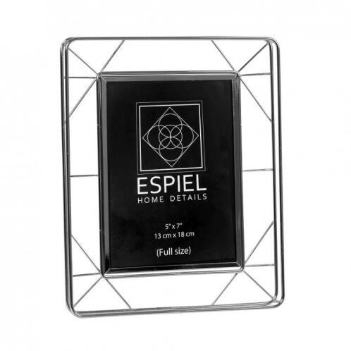 Espiel Κορνίζα Μεταλλική 13x18cm Ασημί