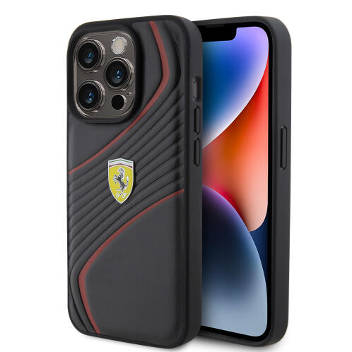 Ferrari 6.1" Back Cover Πλαστικό Μαύρο (iPhone 15 Pro)