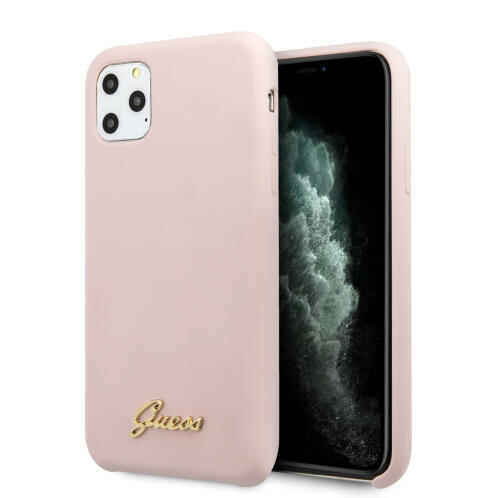 Guess Back Cover Πλαστικό / Σιλικόνης Ροζ (iPhone 11 Pro)