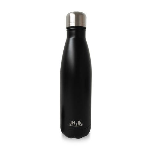 Puro H2O Bottle single stainless steel 750ml - Μαύρο