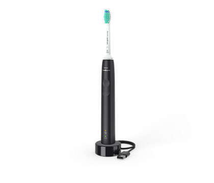 Philips Sonicare Ηλεκτρική Οδοντόβουρτσα με Χρονομετρητή και Αισθητήρα Πίεσης Black HX3671/14 3100 Series