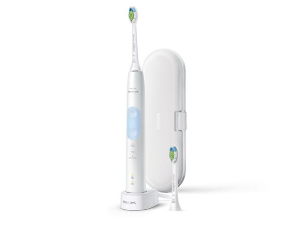 Philips Sonicare Ηλεκτρική Οδοντόβουρτσα Smart  Επαναφορτιζόμενη Bluetooth με Χρονομετρητή και Αισθητήρα Πίεσης ProtectiveClean 5100 HX6859/29 3 Προγράμματα και Θήκη Ταξιδιού