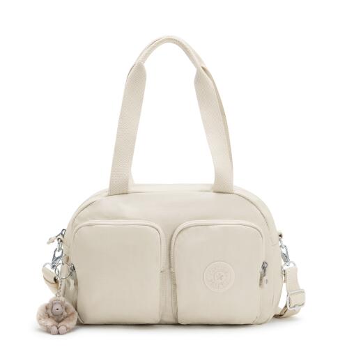 Kipling Τσάντα ώμου 33x22x12.5cm σειρά Cool Defea Beige Pearl