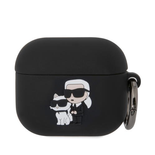 Karl Lagerfeld Θήκη Σιλικόνης για Apple AirPods 3 Μαύρο