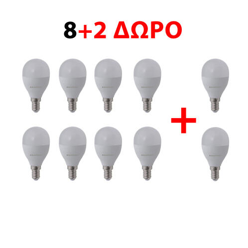 10 X Blaupunkt Λάμπα LED Σφαιρική 5W 470lm E14 3000K G45-14