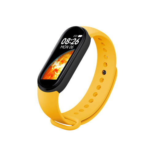 SPM Smart Band Ρολόι Fitness Tracker με Μετρητή Καρδιακών Παλμών M7s-Yellow Κίτρινο