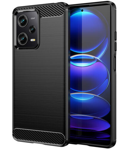 POWERTECH θήκη Carbon MOB-1847 για Xiaomi Note 12 Pro/Poco X5 Pro μαύρη