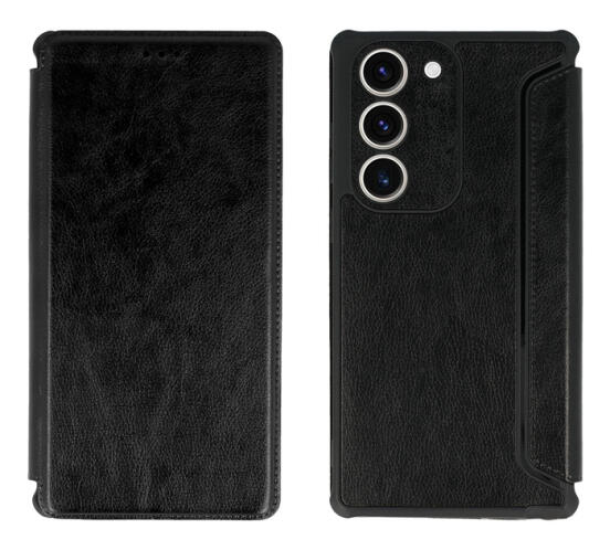 POWERTECH θήκη Razor Leather MOB-1913 για Samsung Galaxy S23 Plus μαύρη