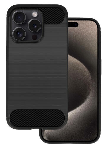 POWERTECH θήκη Carbon MOB-1930 για iPhone 15 Pro Max μαύρη