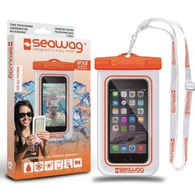 PHONE CASE SEAWAG WATERPROOF WHITE & ORANGE