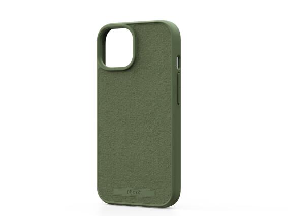 MOB NJORD IPHONE 15 CASE SUEDE MAGSAFE OLIVE