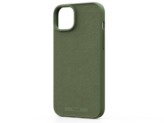 MOB NJORD IPHONE 15 PLUS CASE SUEDE MAGSAFE OLIVE