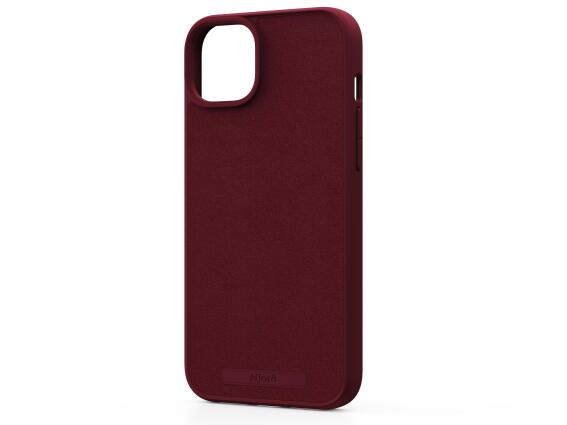 MOB NJORD IPHONE 15 PLUS CASE SUEDE MAGSAFE RED