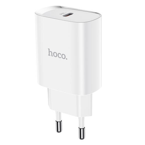 HOCO N14 Smart Charging Single Port Type C PD (Power Delivery) Ταχείας Φόρτισης 20W charger (EU)