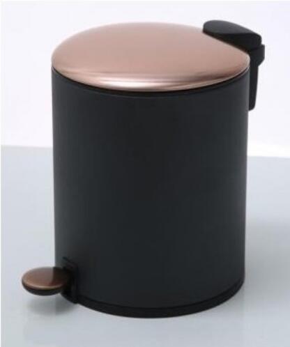 MAX HOME ΣΕΤ ΠΕΝΤΑΛ 5lt ΚΑΙ ΠΙΓΚΑΛ MAT BLACK/COPPER SOFT CLOSE Φ20.5x26cm WB1036-4/5