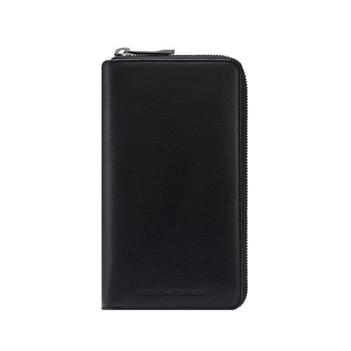 Porsche Design πορτοφόλι δερμάτινο με φερμουάρ 19x10.5x2.5cm Wallet 15 Zip Black