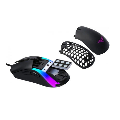 Preyon Ενσύρματο Οπτικό Ποντίκι Gaming με 7 Πλήκτρα 12400 DPI RGB Hawk Customizable Preyon PHC27B