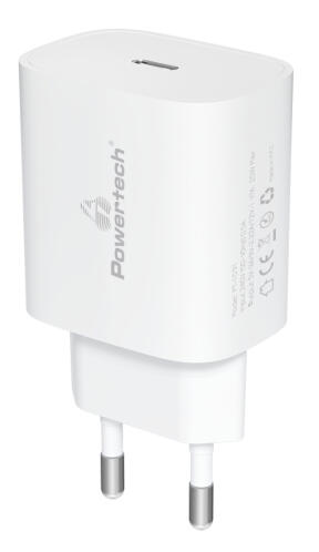 POWERTECH φορτιστής τοίχου PT-1091 USB-C PD 20W λευκός