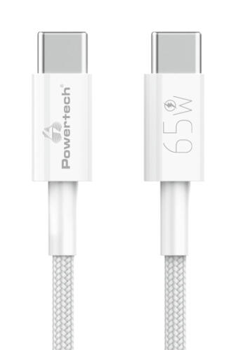 POWERTECH καλώδιο USB-C PTR-0181 65W 480Mbps 1m λευκό