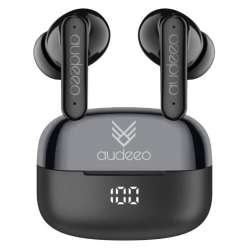 Audeeo True Wireless Ακουστικά Bluetooth AO-TWSLED1 Μαύρο