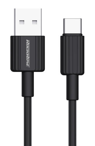 ROCKROSE καλώδιο USB-C σε USB Arrow AC 2.4A 1m μαύρο