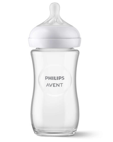 Philips Avent Mπιμπερό Natural Response 1m+ 240ml Γυάλινο