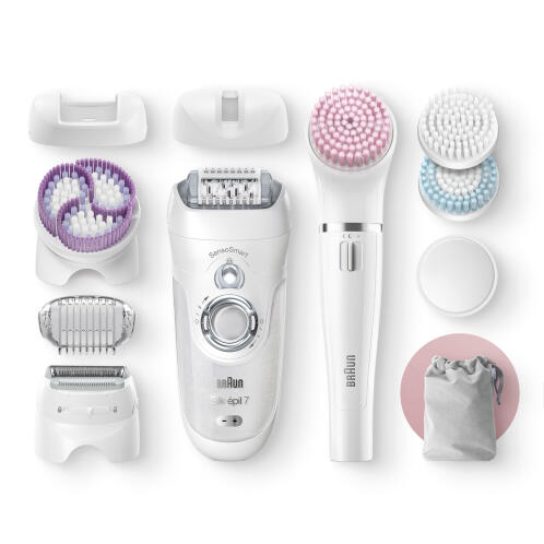 Braun Αποτριχωτική Μηχανή Sensosmart Wet&Dry + Face Spa SES7-895BS