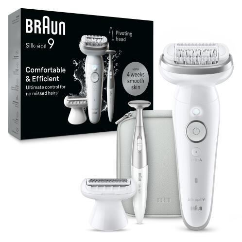 Braun Αποτριχωτική Μηχανή Wet&Dry Sesnsosmart + 10 Εξαρτήματα SES9-241