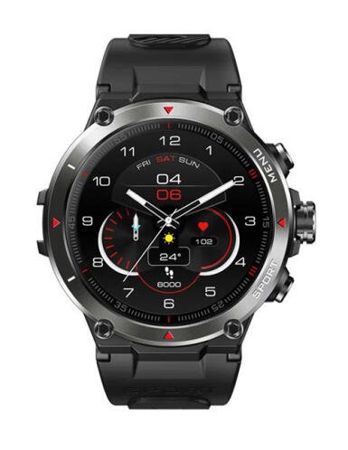 ZEBLAZE smartwatch Stratos 2 1.3" AMOLED GPS heart rate 5 ATM μαύρο