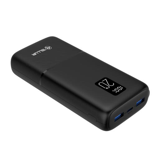 Tellur PD202 Power Bank 20000mAh 22.5W με 2 Θύρες USB-A και Θύρα USB-C Power Delivery Μαύρο