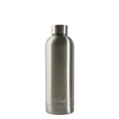 Puro Hot Cold Matt Bottle 500ml - Ασημί