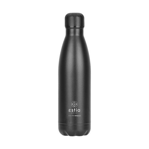 Estia Flask Lite Save The Aegean Μπουκάλι Θερμός Midnight Black 500ml