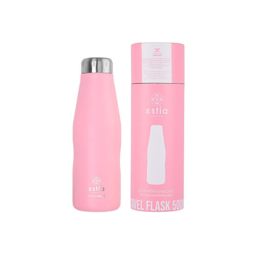 Estia Travel Flask Save the Aegean Baby Pink 500ml