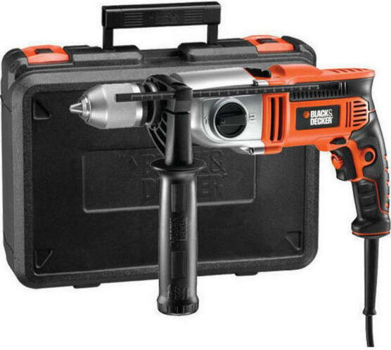 Black+Decker Κρουστικό Δράπανο 2 ταχυτήτων 910W