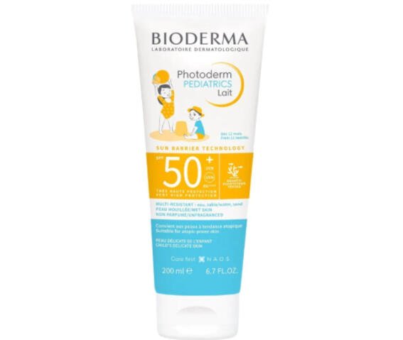 Bioderma Αδιάβροχο Παιδικό Αντηλιακό Γαλάκτωμα Photoderm Pediatrics Lait για Πρόσωπο & Σώμα SPF50+ 200ml