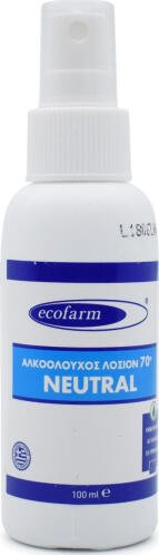 Ecofarm Ήπια Λοσιόν Οινοπνεύματος σε Spray 70° 100ml