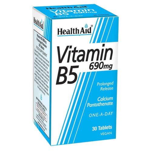 Health Aid Vitamin B5 Βιταμίνη 690mg 30 ταμπλέτες