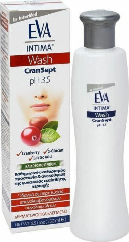 Intermed Eva Intima Wash Cransept pH 3.5 Υγρό Καθαρισμού 250ml