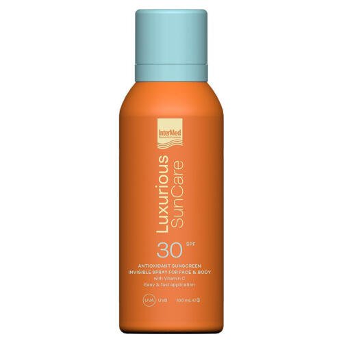 Intermed Luxurious Suncare Αντηλιακή Κρέμα για το Σώμα SPF30 σε Spray 100ml