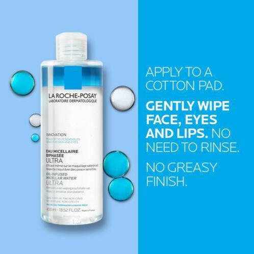 La Roche Posay Waterproof Remover Micellar Νερό Ντεμακιγιάζ για Ευαίσθητες Επιδερμίδες 400ml