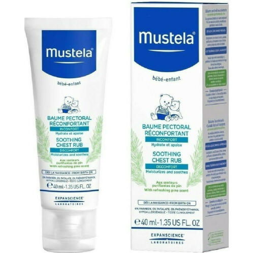 Mustela Soothing Chest Rub για Ενυδάτωση 40ml