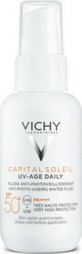 Vichy Capital Soleil UV-Age Daily Αδιάβροχη Αντηλιακή Κρέμα Προσώπου SPF50 40ml