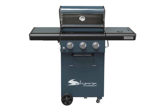 Coral Gas Ψησταριά Υγραερίου Sahara X350 3 Burner BBQ Smokey Teal