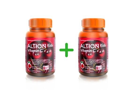 Altion Kids Vitamin C 60 ζελεδάκια + Altion Kids Vitamin C 60 ζελεδάκια (1+1 Δώρο)