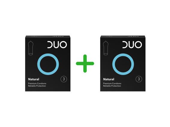 Duo Προφυλακτικά Natural 3τμχ (1+1 Δώρο)