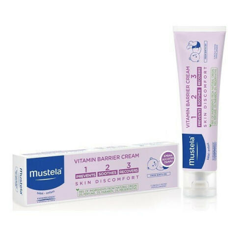 Mustela Bebe Vitamin Barrier Creme 1-2-3 Καθημερινή Κρέμα για την Αλλαγή της Πάνας, 150ml