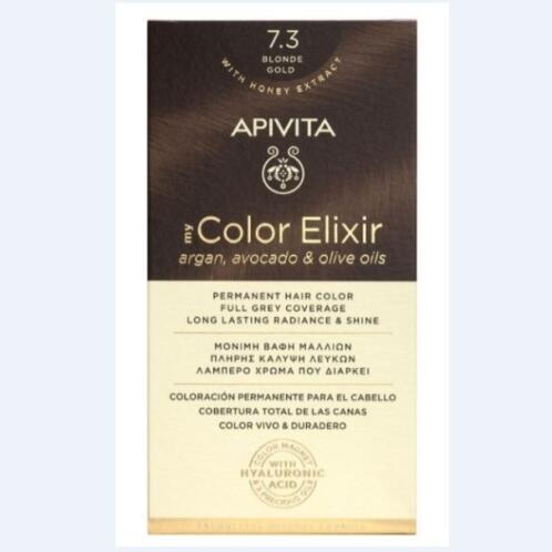 Apivita My Color Elixir Βαφή Μαλλιών 7.3 Ξανθό Χρυσό